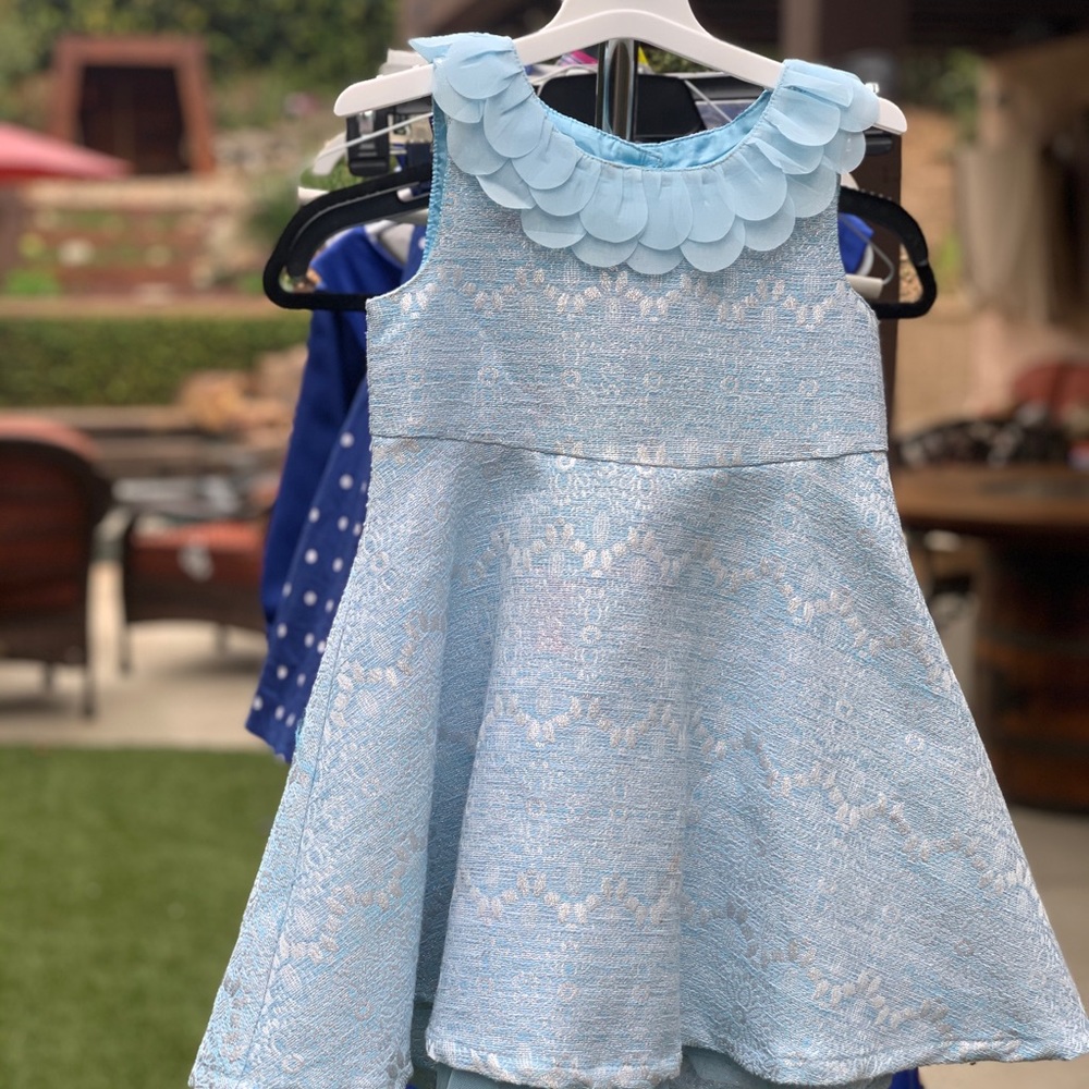 Little Girl’s Blue Dress, Size 4T